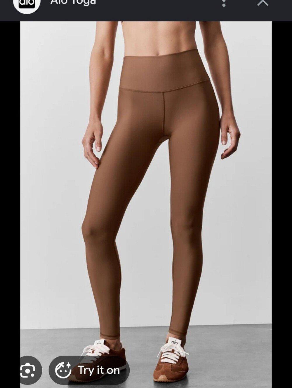 ALO Yoga Airlift High-Rise Taupe Color Sculpting Leggings Size Medium
